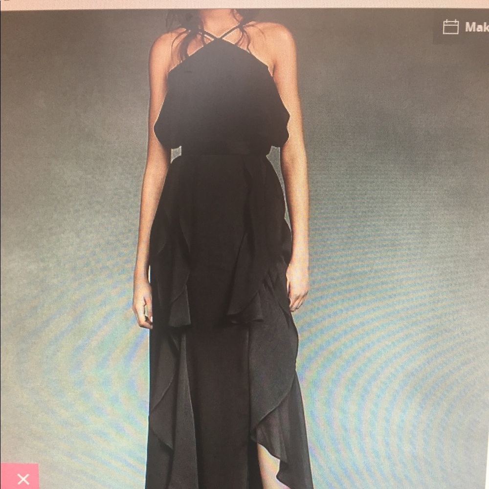 White by Vera Wang black dress size 4 NWT